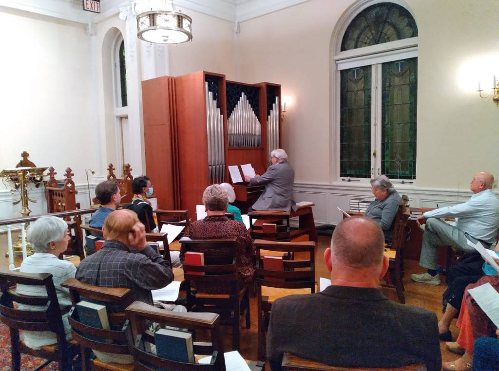 Jim Nord performing on the Karl Schuke 1972 organ in the chapel of St. Paul's Episcopal Church in Augusta, GA